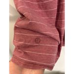 Lululemon Tank Top Womens 10 All Tied Up Stripe Heathered So Merlot Pink White Photo 2