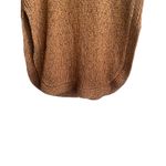 Alya Women Sweater S Brown Academia Open Knit Tunic Elbow Patch Cozy Fall Preppy Photo 5