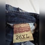 Big star  Dark Blue Skinny Jeans with Embellished Pockets Photo 2