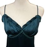 Max Studio  Y2K Babydoll Satin Slip Dress Sz S Ruffle Trim 90's NWT Photo 2