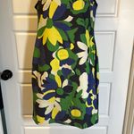 Hobbs London  Dress Sita Blue Floral Print V Neck Sleeveless Sheath 8 Photo 4