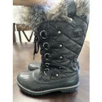 Sorel  Womens Boots Size 7.5 Tofino Black Quilted Waterproof Faux Fur Black Snow Photo 6