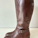 Ralph Lauren  Wide Calf Brown Leather Knee High Boots Zipper Women’s Size 8.5 B Photo 0
