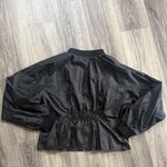 Good American Black Bomber Jacket Lightweight Full zip Casual Photo 2