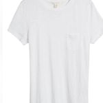 Caslon White  Core Slub
Crewneck sheer pocket  T-shirt Photo 3
