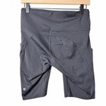 Lululemon  Fast and Free 10” High Rise Bike Shorts Nulux Black Women’s Size 8 Photo 1