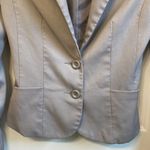 Padded shoulders Grey Blazer | Size 2 Gray Photo 3