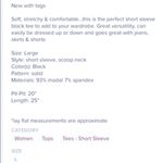 Cable & Gauge Black Tee Sz L NWT Photo 4