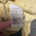 COS  Light Yellow Ribbed Sweater Back Buttons size small NWT Photo 6