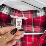 Victoria's Secret  Plaid PJ Set LG Red Black Plaid Long Sleeve Pants Holiday Cozy Photo 1