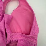 Jessica Simpson Tankini Top Size Small NWT Pretty in Pique Cross Back Pink Swim Photo 13