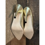Frederick's of Hollywood VINTAGE  GOLD STILETTO HEELS‎ SIZE 7 Photo 6