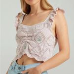 ZARA  Lavender Crochet Crop Top
M Photo 7