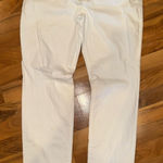 Victoria's Secret VS boyfriend white denim‎ size 10! Light distressing Photo 0