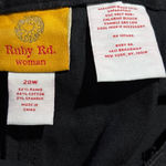 Women's Ruby Rd. Black Straight Leg Pants, Elastic Waist, 20W, NWT Photo 6