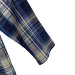 Vintage Christy Girl Petite Blazer Plaid Linen Blend Blue Beige Single Button 4 Size 4P Photo 2