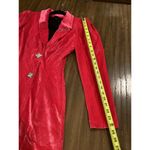 River Island  Pink Velvet Blazer tux Mini Dress Long Sleeve Diamond Buttons 6 Photo 4