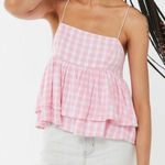 Urban Outfitters  Pink Gingham Camisole top size Medium Photo 0