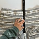 Loft Ann Taylor  The Riviera Short Women’s size 12 black and white striped tweed Photo 3