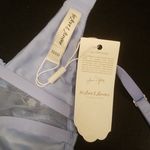 For Love & Lemons ππ Bell Bow Bustier Blue 32DD NWT *FLAW Tie String Missing Photo 14