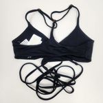 l*space L* Kristen Bikini Top Wrap Around Black Size Small NWT Photo 2
