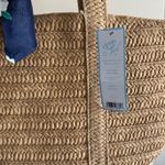 Draper James  Everyday Straw Bag Floral Scarf Photo 2