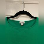 J.Crew NWOT Size XXS Mid Weight Boat Neck Kelly Green Knit Cotton Tank Top Photo 4