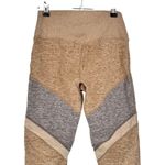 Alo Yoga  7/8 High-Waist Alosoft Sheila Legging size Small Tan Grey Colorblock Photo 4
