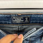 Abercrombie & Fitch  Simone High Rise Ankle Jeans Women 25 Blue Embroidery Floral Photo 3