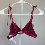 Free People  Intimately sz XS‎ red berry sz XS lace bralette NWT Photo 1