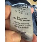 ÉTICA Mira Denim Wrap Dress Size Medium Long Sleeve Western Jean Blue Photo 7