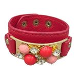 NEW YORK & COMPANY SET OF TWO BRACELETS – SNAP CUFFS Pink Photo 1