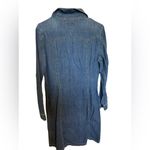 Tommy Hilfiger Denim Shirt Dress 100% Cotton Roll Tab Sleeves size 10 Photo 2