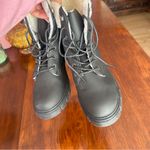Streetwear Society NWT Women's 10 Black Lace-Up Combat Boots Sherpa Lined Photo 3