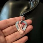 Boutique Pinup Girl Guitar Pick Earrings Photo 2