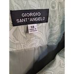 Vintage Giorgio Sant Angelo Light Green Paisley Skirt Suit Set‎ Size 14 Photo 6