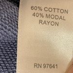 J.Jill  Boat Neck Side Zip 3/4 Sleeve Knit Top Blouse Color is Sesport Blue Med Photo 7