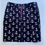 Hatley Anchor Print Skirt Cotton Navy Blue White Size 4 EUC Photo 3