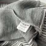 Aerie Gray and White Striped Hooded Vest Photo 15