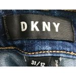 DKNY  Dark Wash Denim‎ Jeans Straight Leg Comfort Stretch Womens Size 12 Photo 3