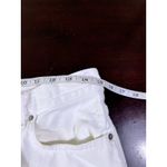 Madewell White Denim Low Slung Baggy Crop White Jeans Wide Leg Raw Hem Size 25 Photo 12