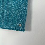 Roxy Medium Blue and White Speckled Crop Top Photo 1