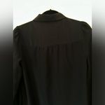 Kate Spade  black rosette shift shirt silk dress size 0 Photo 13