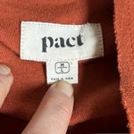 Pact Organic Sweater Womens MD/LG Baled Clay Airplane Cardigan Cocoon Pockets Photo 2
