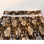 Natural Life  Maxi Skirt Floral Print Brown Beige Yellow L XL Smocked Waist Boho Photo 5
