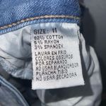 Bamboo  Mini Blue Denim Distressed Fringe Hem Jean Skirt Jr’s Size 11 Photo 11