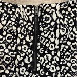 MELLODAY  BLACK & WHITE ANIMAL PRIT DOLMAN SHORT ROLLED SLEEVE SCOOP NECK BLOUSE Photo 6