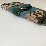 Coach  Signature Suede Stripe Wristlet Zipper Pouch, Y2K Photo 5