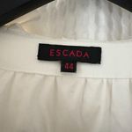 Escada white ruffle cotton Photo 5