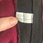 Ann Taylor Burgundy/Black Cashmere Crew Neck Sweater sz S/M Photo 5